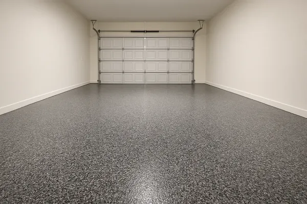 Flake epoxy floor finish example, Houston, TX