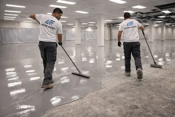 Commercial epoxy coating application