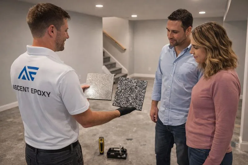 In-home consultation and slab moisture assessment