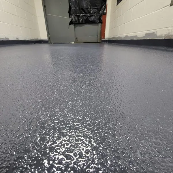 Epoxy flake finish garage floor Houston